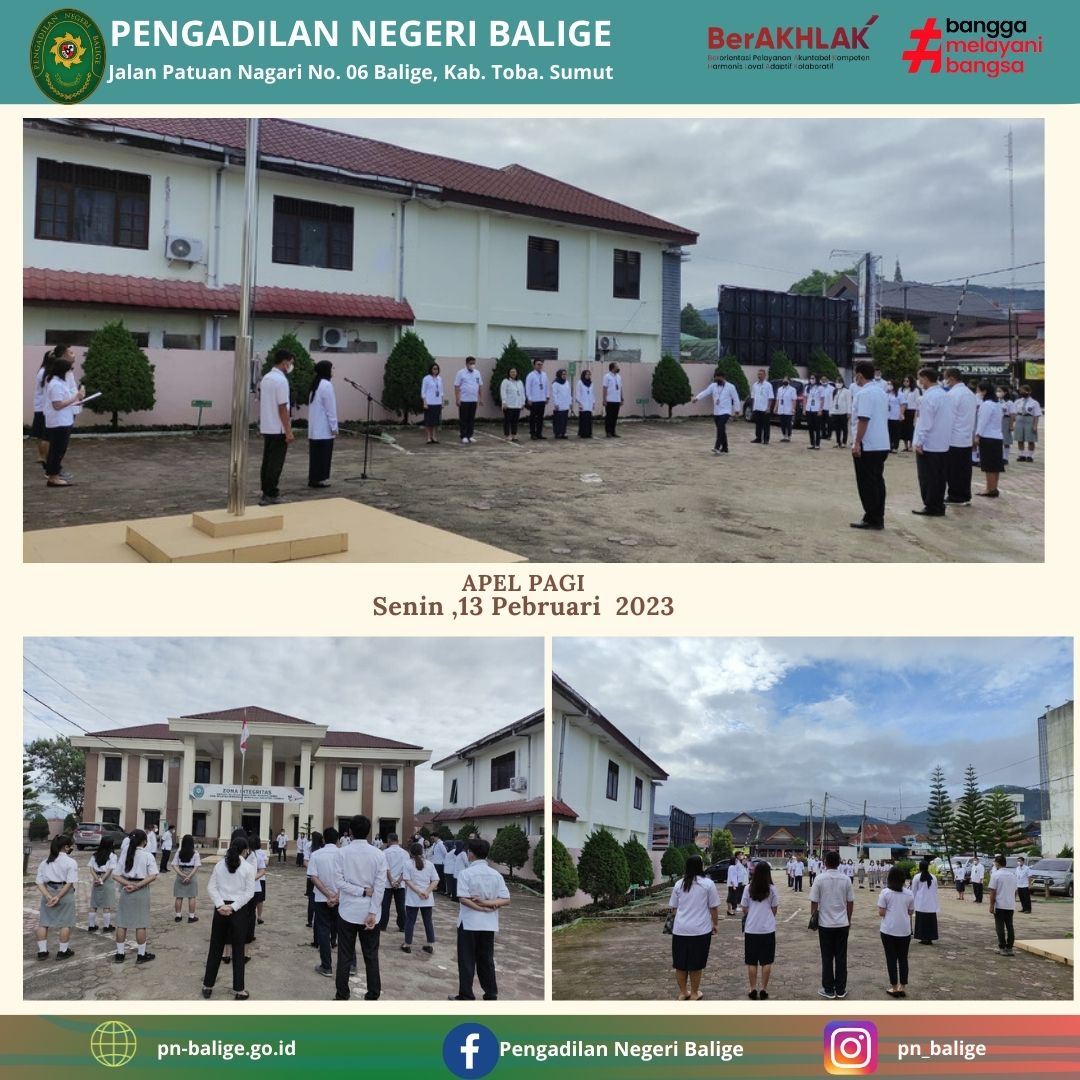 APEL PAGI 13 PEBRUARI 2023